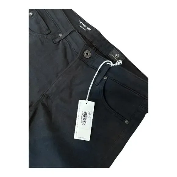 AG Adriano Goldschmied Prima Crop Cigarette Pants Black Size 29 NWT - Picture 9 of 12